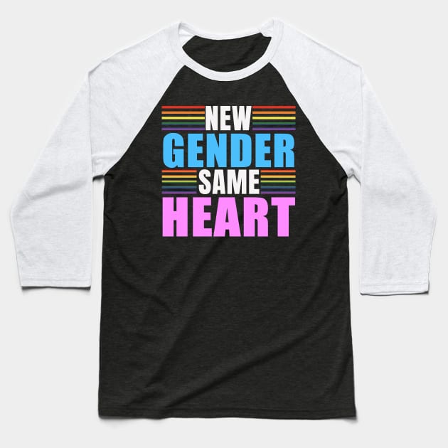 Transsexuality Transman Transfemale Baseball T-Shirt by Foxxy Merch